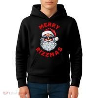 Merry Rizzmas Sigmas Gen Alpha Middle School Christmas Kids Hoodie thumb 4