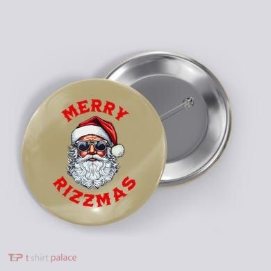 Merry Rizzmas Sigmas Gen Alpha Middle School Christmas Button