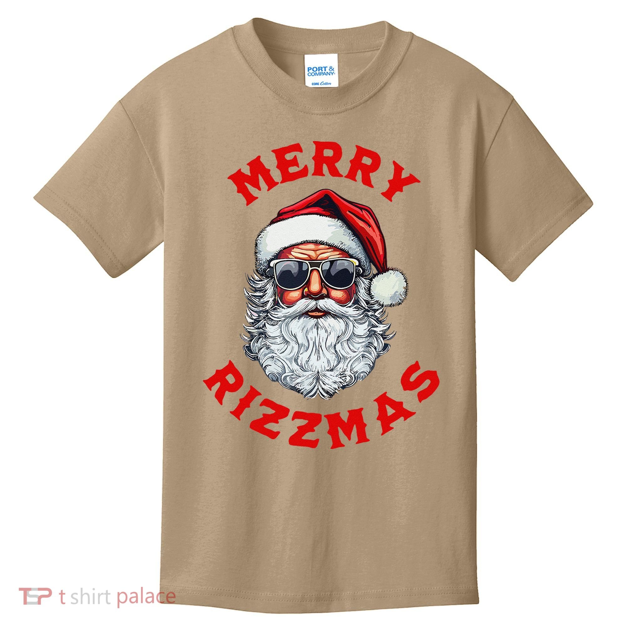 Merry Rizzmas Sigmas Gen Alpha Middle School Christmas Kids T-Shirt