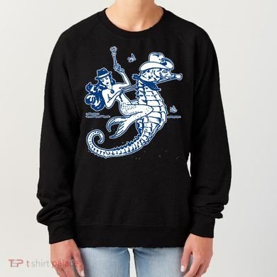 Mermaid Riding Seahorse Women's Sweatshirt
