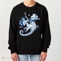 Mermaid Riding Seahorse Women's Sweatshirt thumb 0