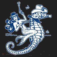 Mermaid Riding Seahorse Women's Sweatshirt thumb 2
