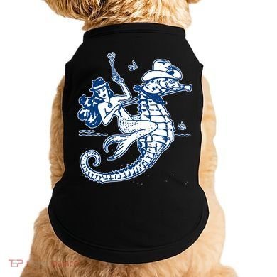Mermaid Riding Seahorse Doggie Tank