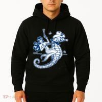 Mermaid Riding Seahorse Hoodie thumb 2