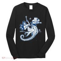 Mermaid Riding Seahorse Long Sleeve Shirt thumb 0