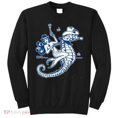 Mermaid Riding Seahorse Sweatshirt