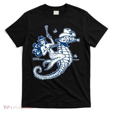 Mermaid Riding Seahorse T-Shirt
