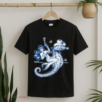 Mermaid Riding Seahorse T-Shirt thumb 2