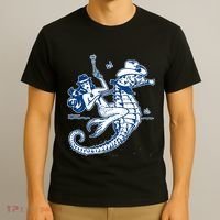 Mermaid Riding Seahorse T-Shirt thumb 3