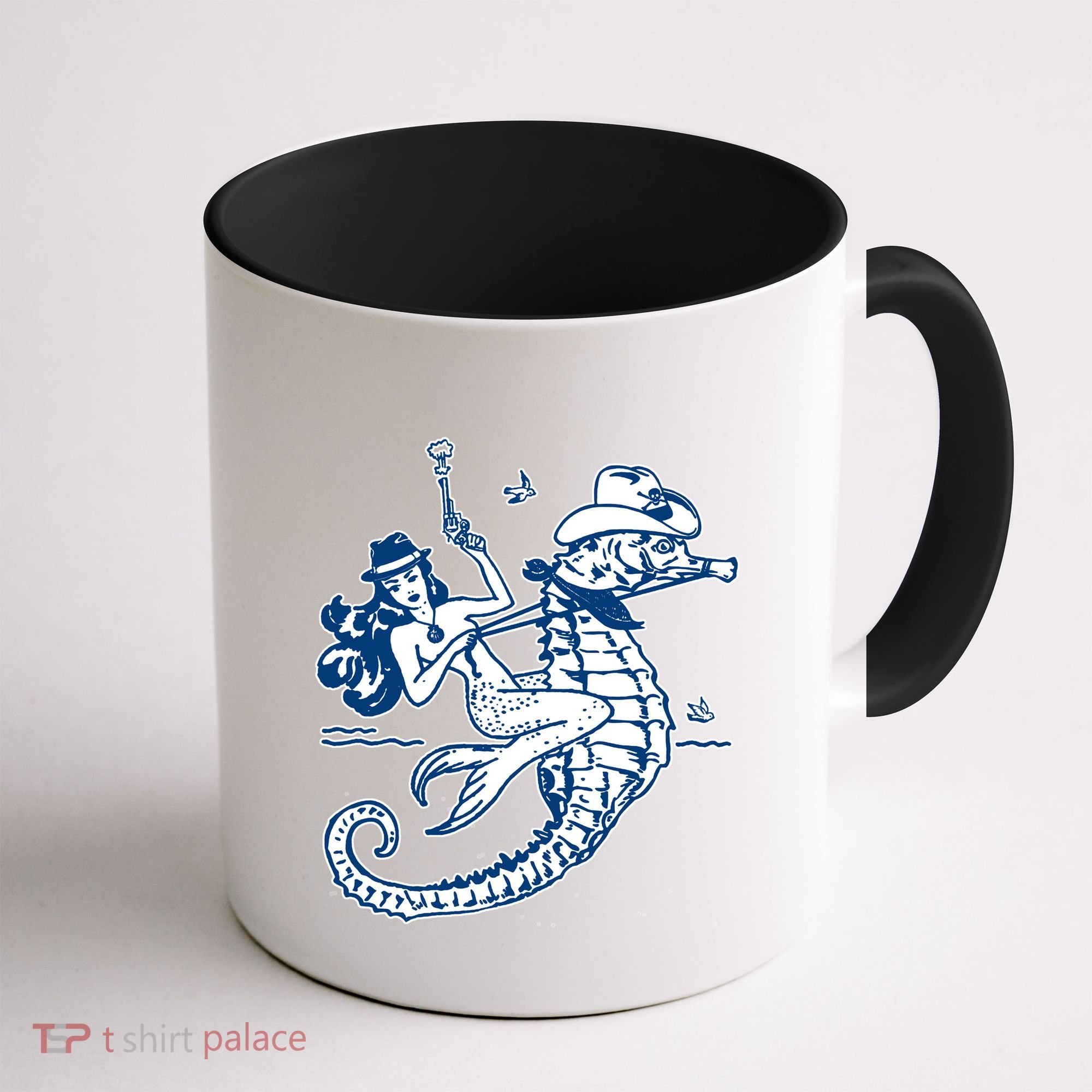Mermaid Riding Seahorse Coffee Mug