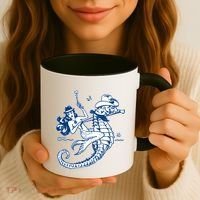 Mermaid Riding Seahorse Coffee Mug thumb 3