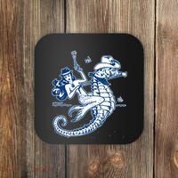 Mermaid Riding Seahorse Coaster thumb 0