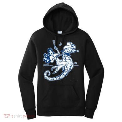 Mermaid Riding Seahorse Women's Hoodie