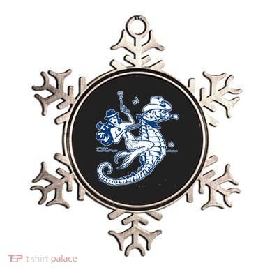 Mermaid Riding Seahorse Ornament