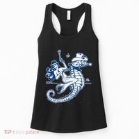 Mermaid Riding Seahorse Women's Tank Top thumb 0
