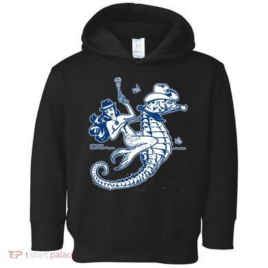 Mermaid Riding Seahorse Toddler Hoodie
