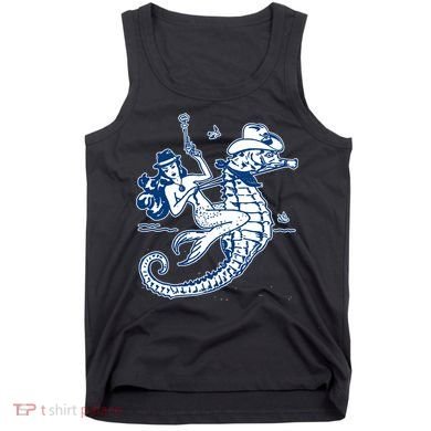 Mermaid Riding Seahorse Tank Top