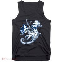 Mermaid Riding Seahorse Tank Top thumb 0