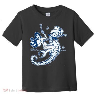 Mermaid Riding Seahorse Toddler T-Shirt