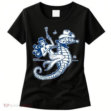 Mermaid Riding Seahorse Women's T-Shirt