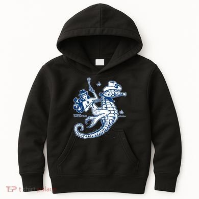 Mermaid Riding Seahorse Kids Hoodie