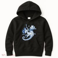 Mermaid Riding Seahorse Kids Hoodie thumb 0