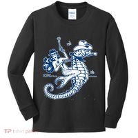 Mermaid Riding Seahorse Kids Long Sleeve Shirt thumb 0