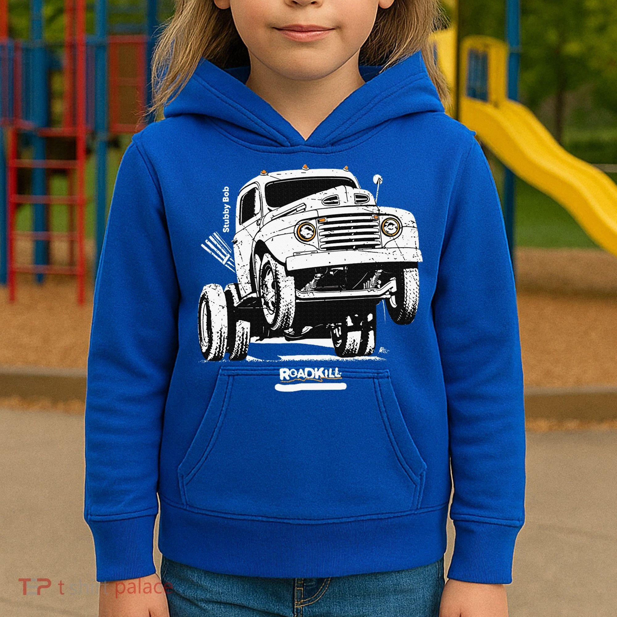 Motortrend Roadkill Stubby Bob Kids Hoodie