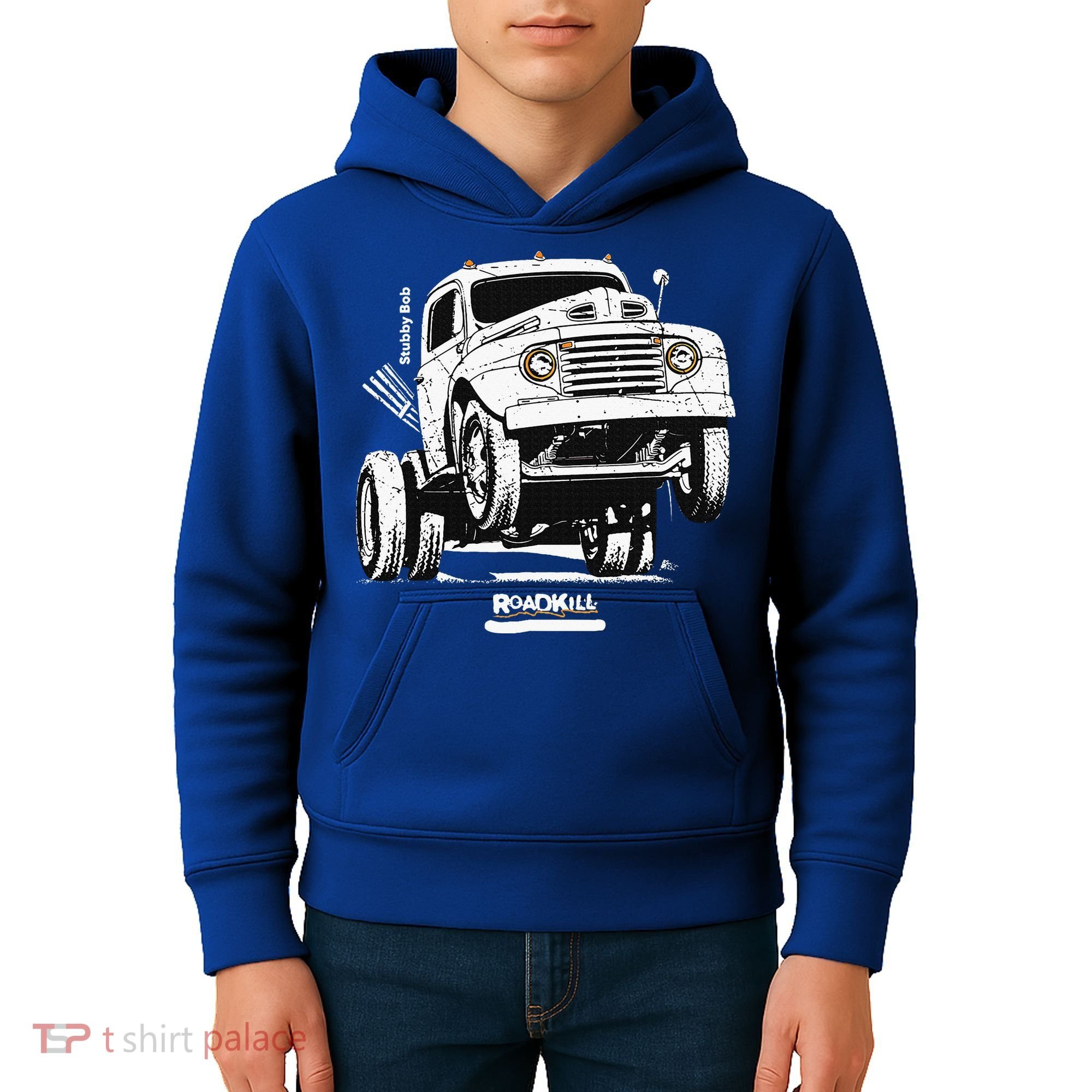 Motortrend Roadkill Stubby Bob Kids Hoodie