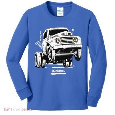 Motortrend Roadkill Stubby Bob Kids Long Sleeve Shirt