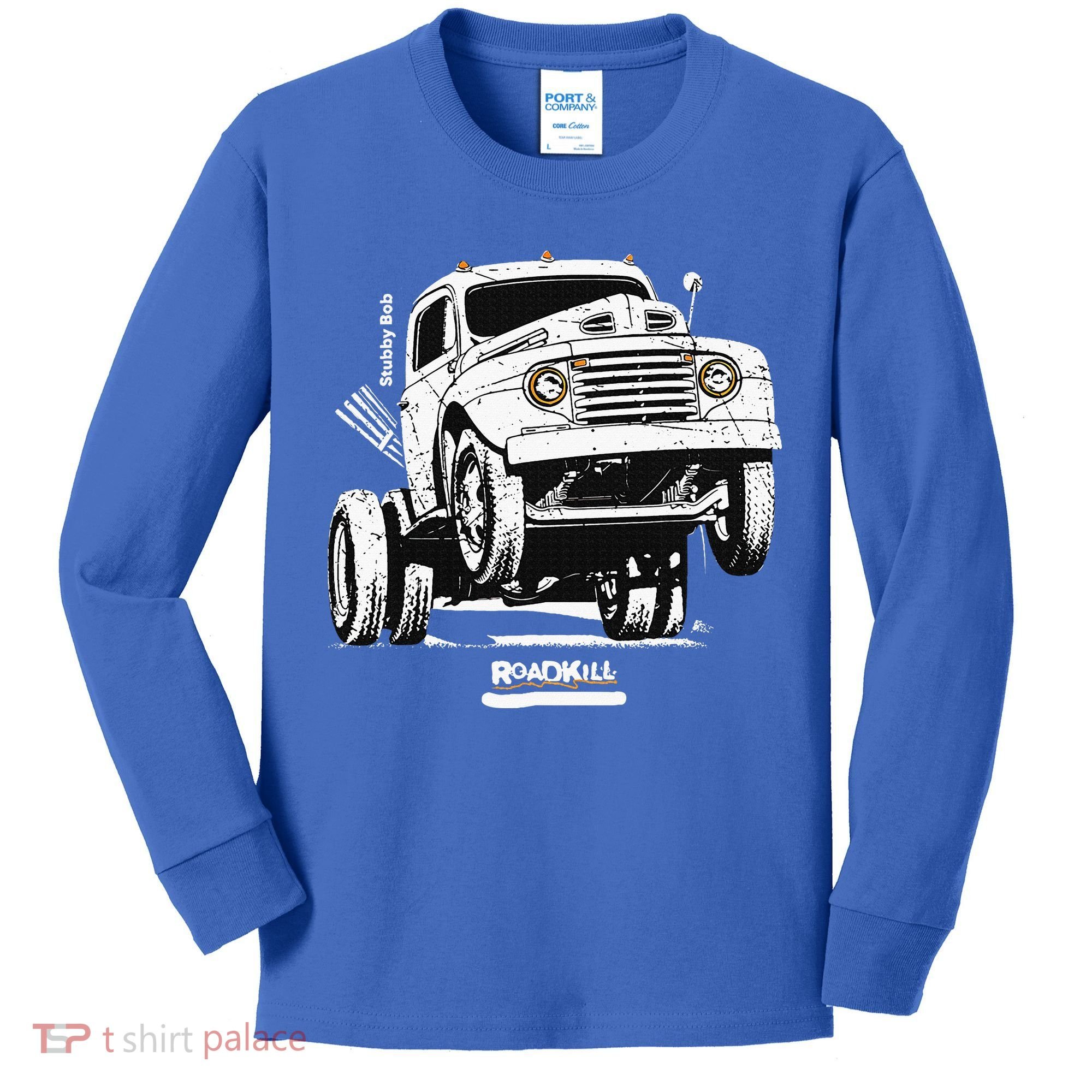 Motortrend Roadkill Stubby Bob Kids Long Sleeve Shirt