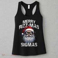 Merry Rizzmas Sigmas Gen Alpha Funny Christmas Santa Claus Gift Women's Tank Top thumb 3