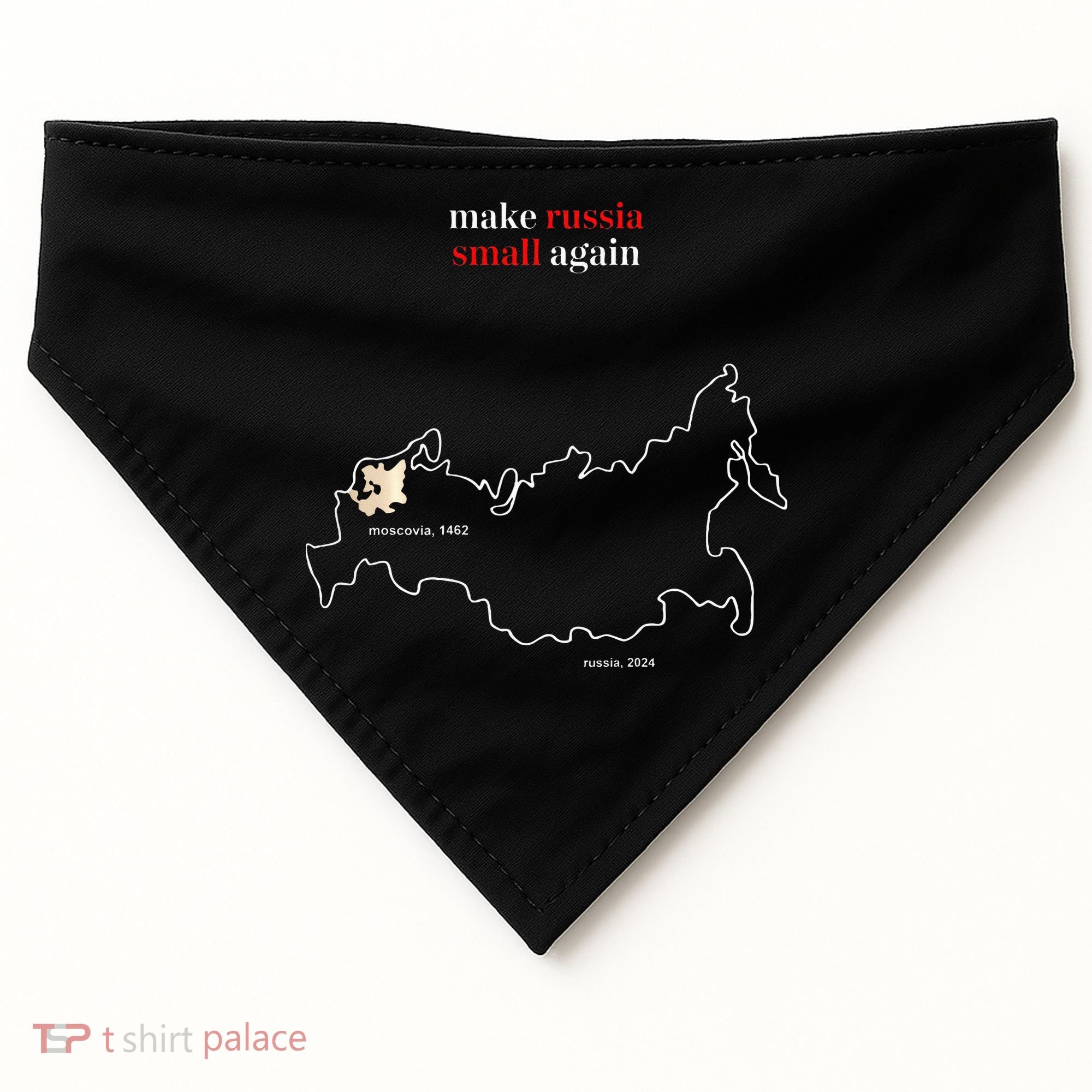 Make Russia Small Again President Volodymyr Zelensky USA-Made Doggie Bandana