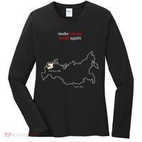 Make Russia Small Again President Volodymyr Zelensky Women's Long Sleeve Shirt thumb 0