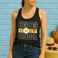 Mama Retro Sunflower Mothers Day Women's Tank Top thumb 2