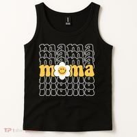 Mama Retro Sunflower Mothers Day Tank Top thumb 2