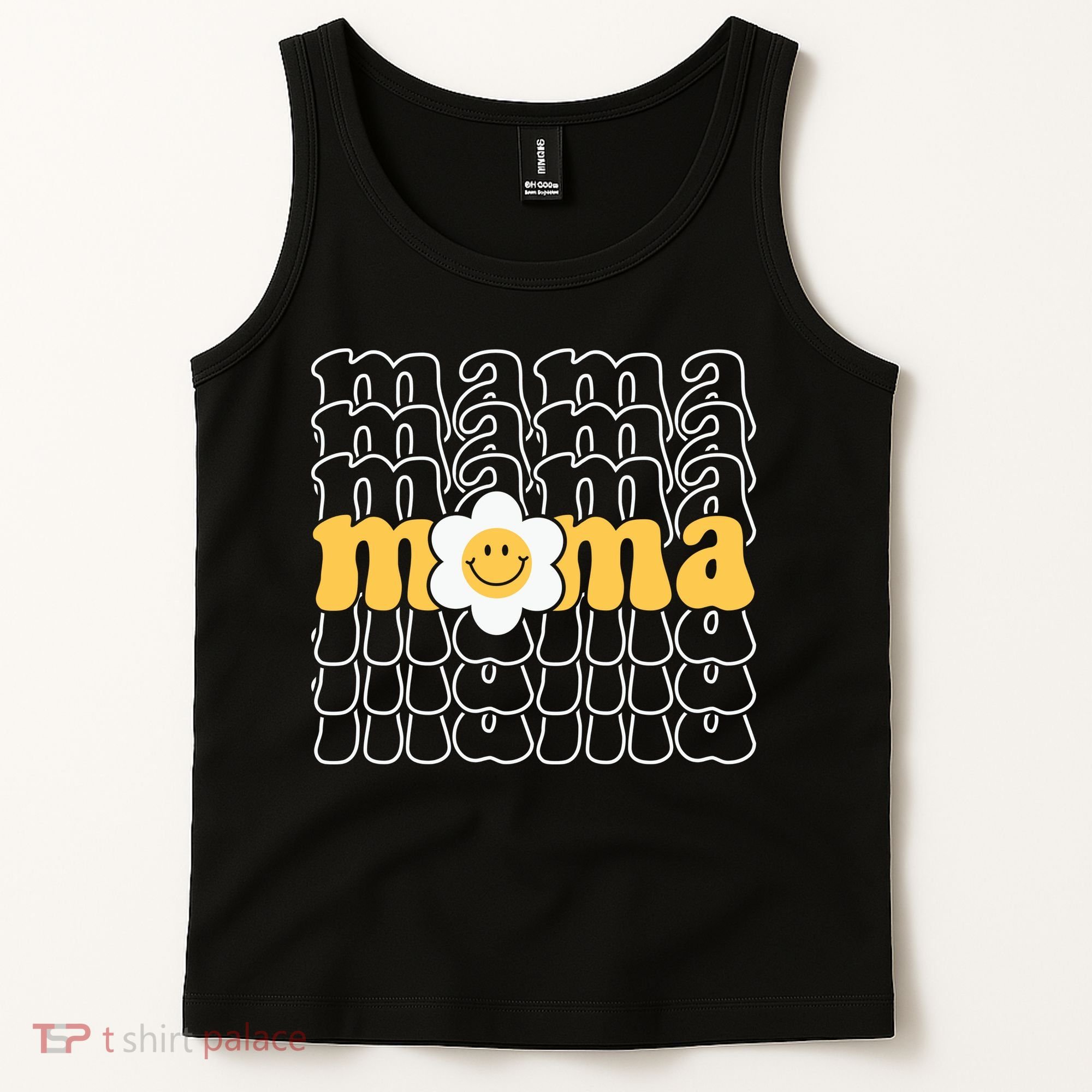Mama Retro Sunflower Mothers Day Tank Top