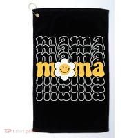 Mama Retro Sunflower Mothers Day Golf Towel thumb 0