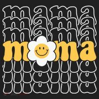 Mama Retro Sunflower Mothers Day Golf Towel thumb 3