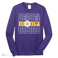 Mama Retro Sunflower Mothers Day Long Sleeve Shirt thumb 0