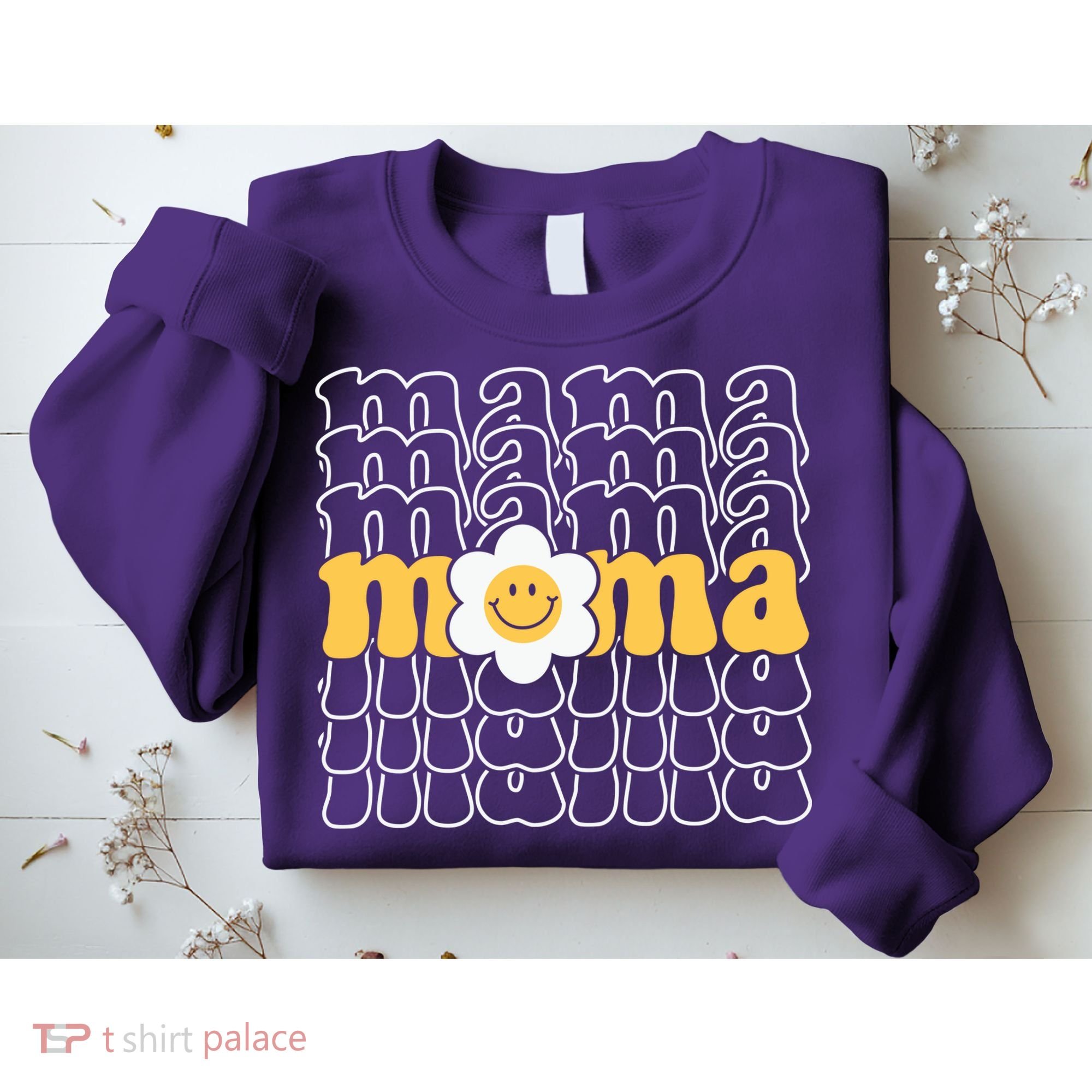 Mama Retro Sunflower Mothers Day Sweatshirt