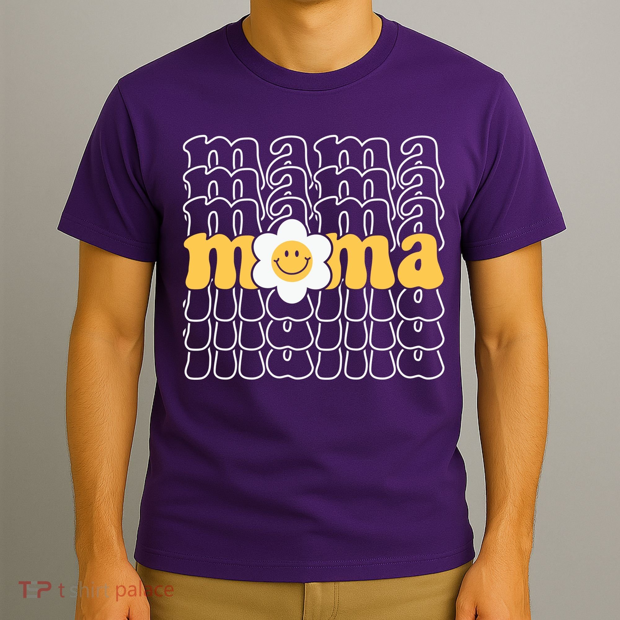Mama Retro Sunflower Mothers Day T-Shirt