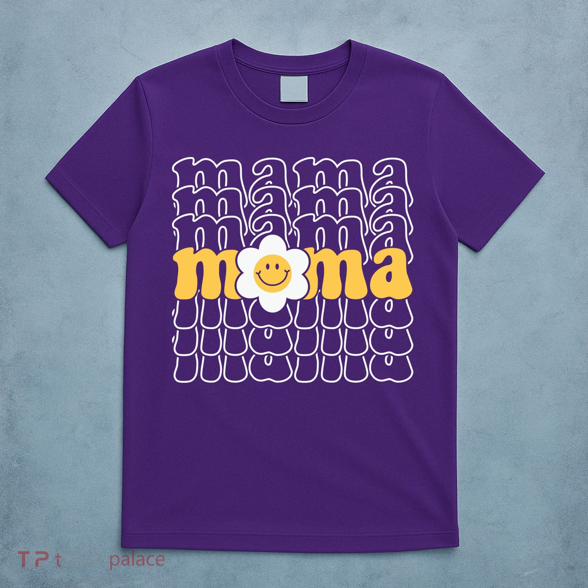 Mama Retro Sunflower Mothers Day T-Shirt