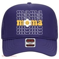 Mama Retro Sunflower Mothers Day Hat thumb 0