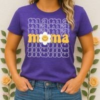 Mama Retro Sunflower Mothers Day Women's T-Shirt thumb 2