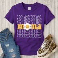 Mama Retro Sunflower Mothers Day Women's T-Shirt thumb 3