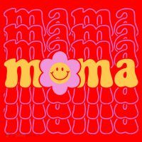 Mama Retro Sunflower Mothers Day Santa Hat thumb 1