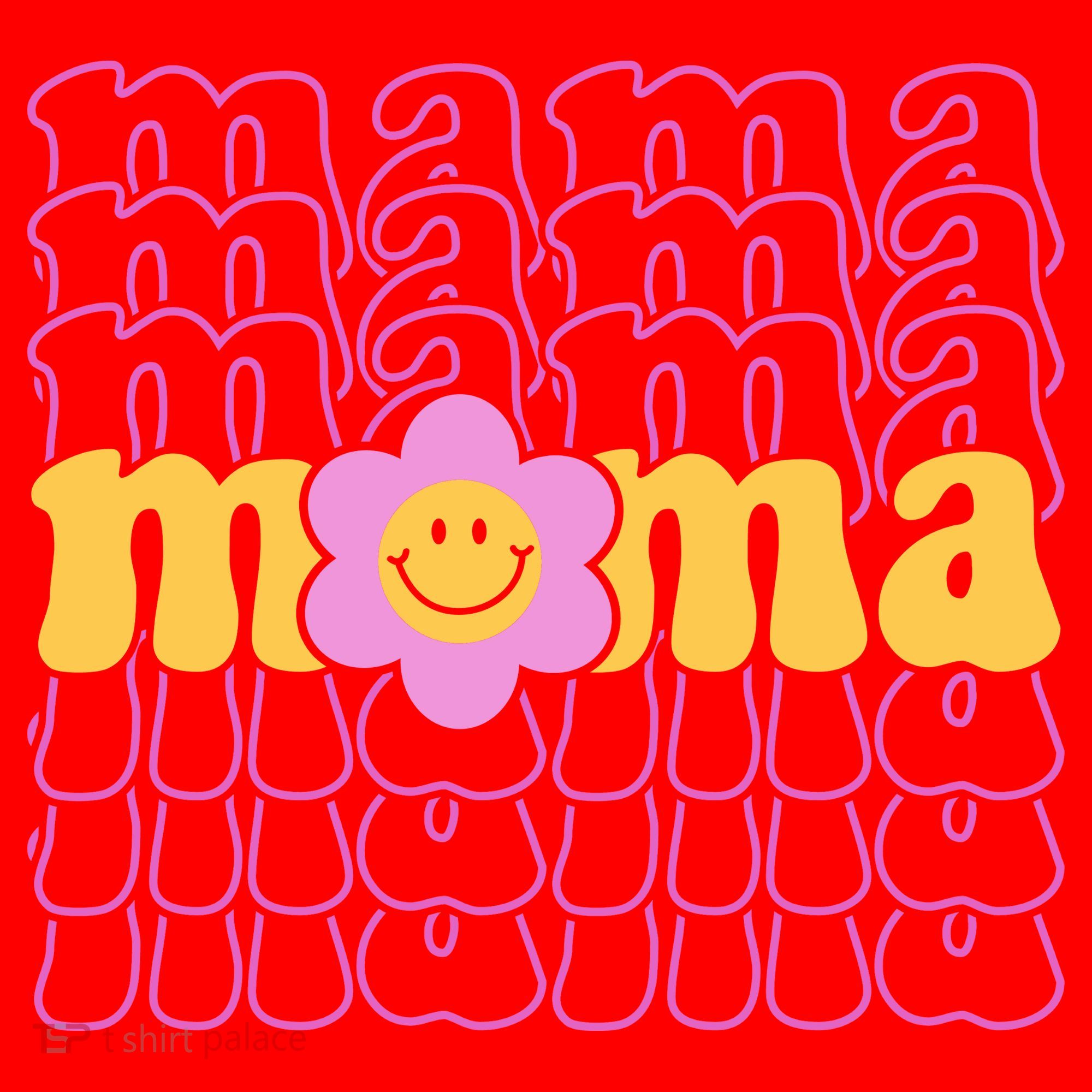 Mama Retro Sunflower Mothers Day Santa Hat