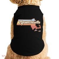 Massachusetts Retro Sunset Logo Doggie Tank thumb 0