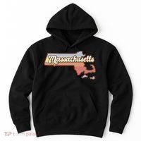 Massachusetts Retro Sunset Logo Hoodie thumb 0